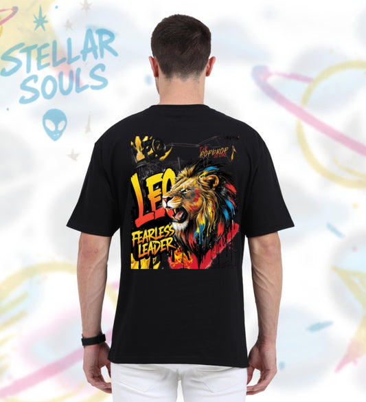 Stellar Souls: Graffiti Leo Oversized Tee
