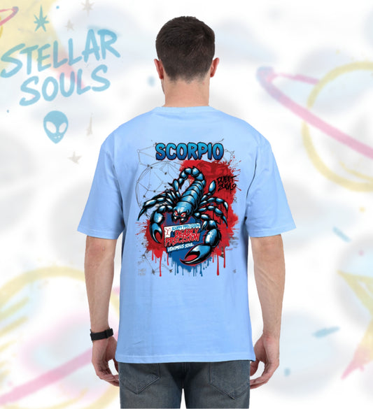 Stellar Souls: Graffiti Scorpio Oversized Tee