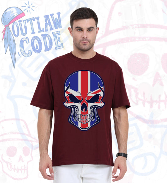 Patriot Skull - Outlaw Code Oversized Tee