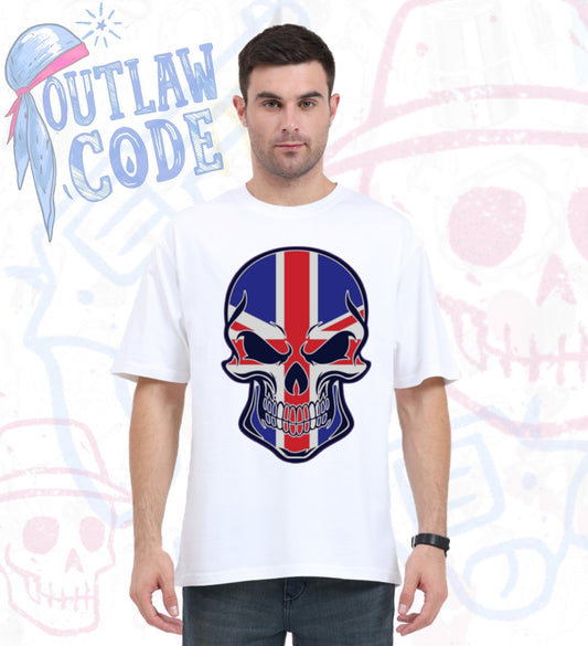 Patriot Skull - Outlaw Code Oversized Tee