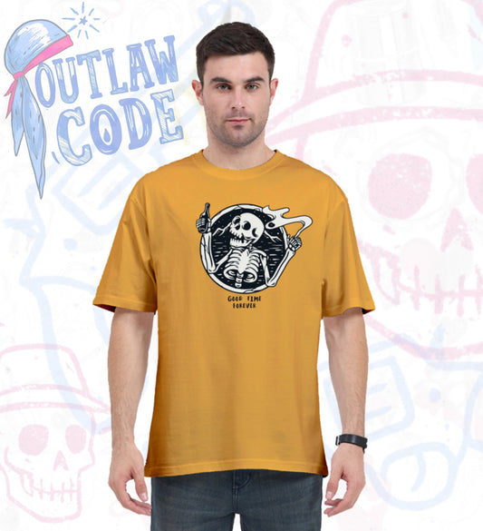 Forever Chill - Outlaw Code Oversized Tee